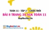 Bài 8 trang 34 Toán 11 tập 2 Chân trời sáng tạo